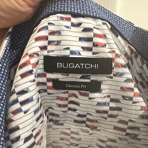 Bugatchi Men's Multicolor Striped Button Down Shirt